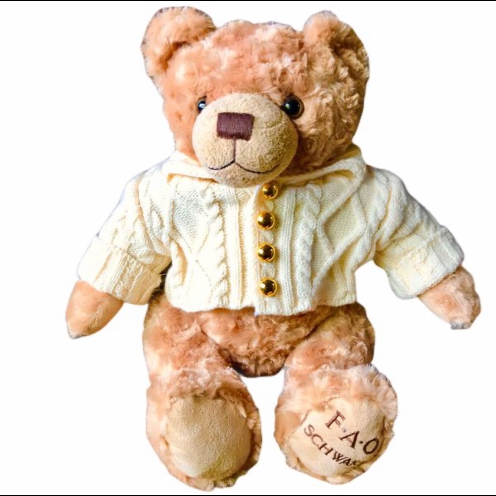 2017 FAO Schwarz Plush Bear w/ Sweater